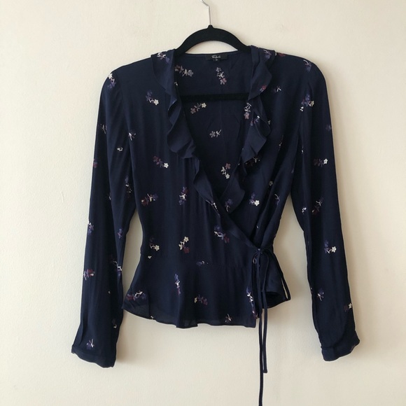 Rails Simone Floral Ruffle Wrap Blouse - Picture 5 of 9